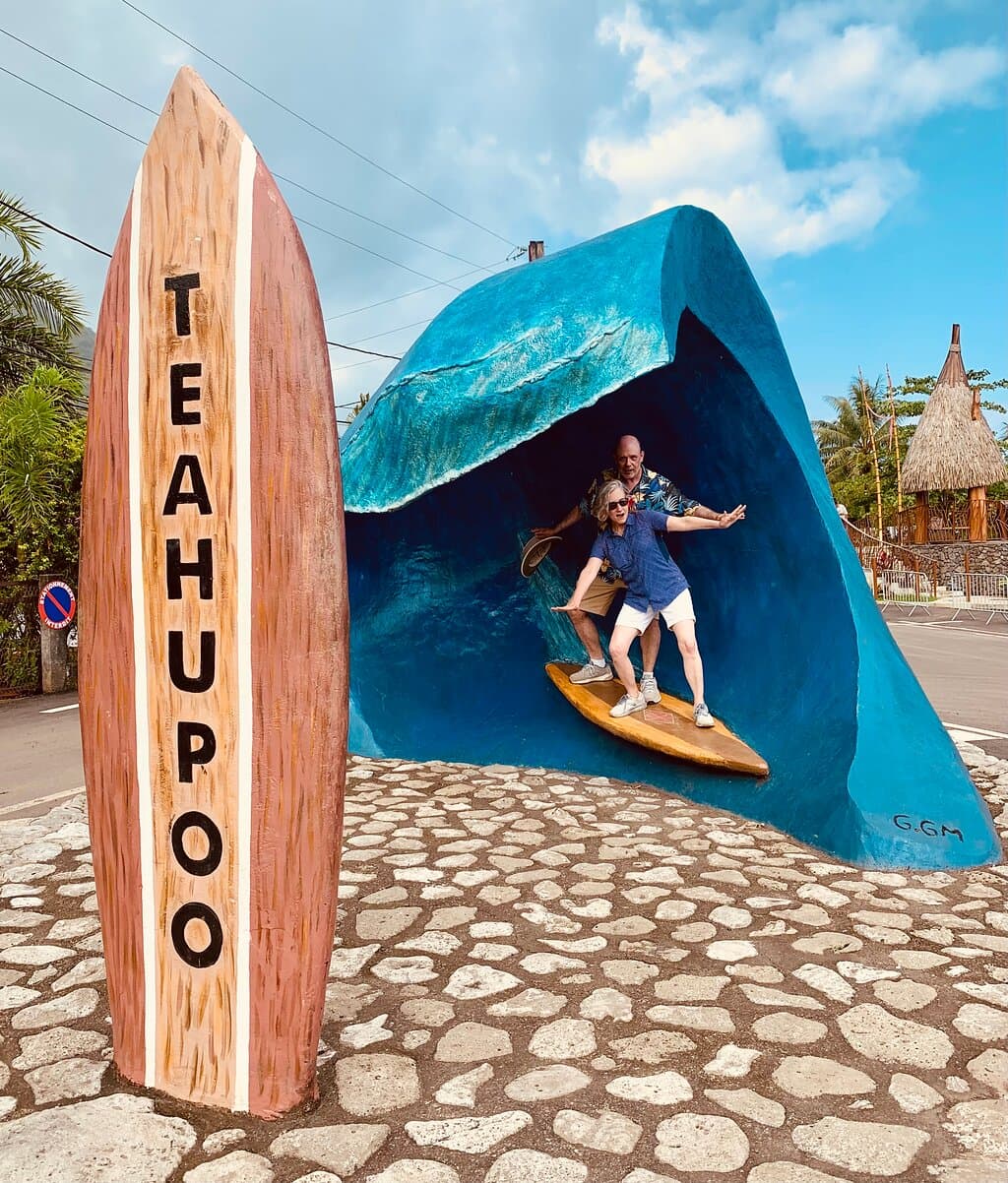 Catching a Teahupo'o Wave!