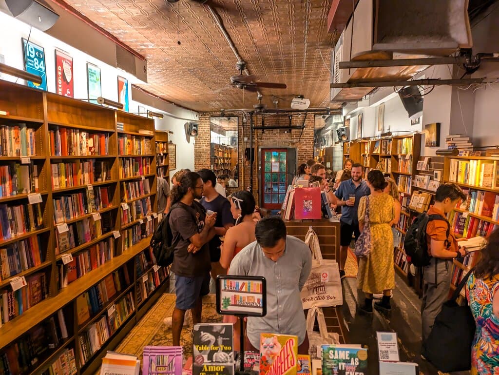 Interior of Book Club Bar