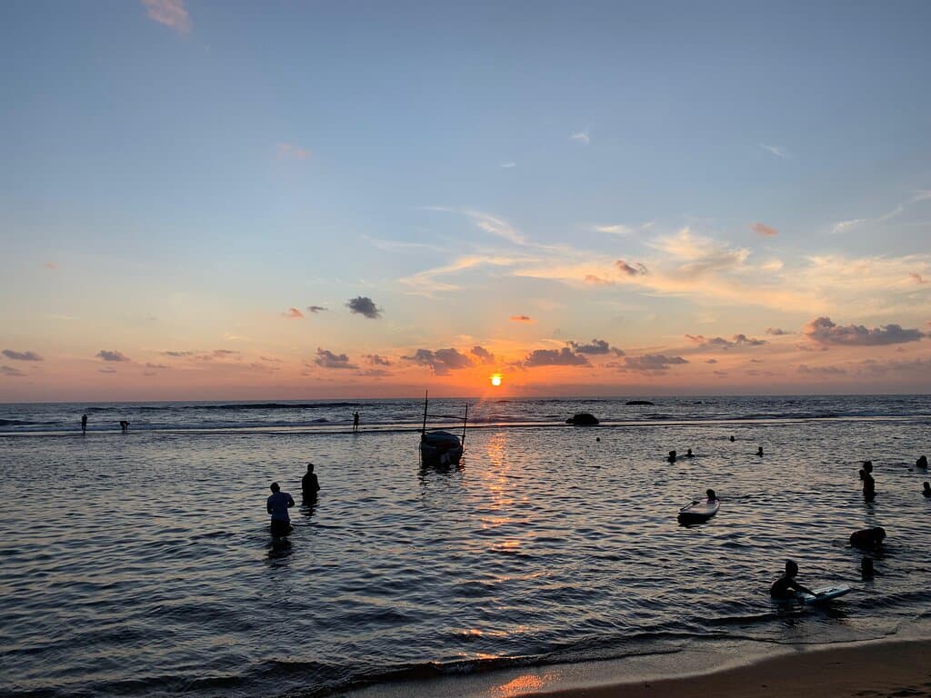 Sunsets like these make everything feel infinite 🌊☀️Moragalla Beach By Ashika De Silva