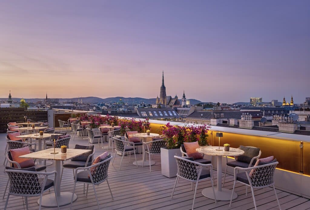 Sunset at Atmosphere Rooftop Bar