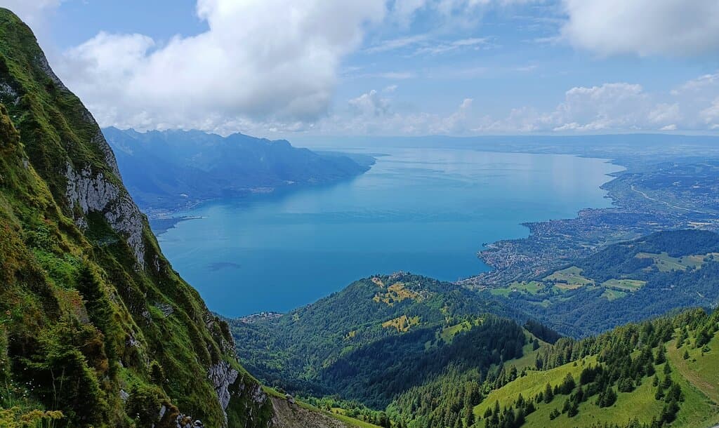 View from top of Montreux area