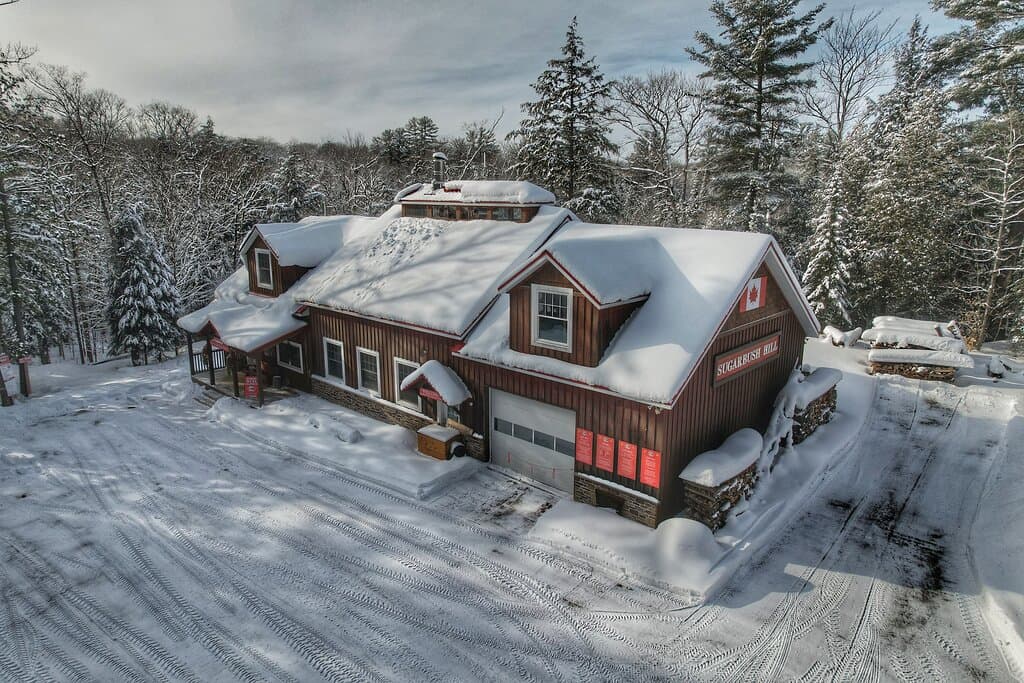 Sugarbush Hill Maple Farm is a State-Of-The-Art maple sugaring operation in the heart of Muskoka.  Located 10 min south of Huntsville.  Easy road side assess to our Heritage Cabin, Sugarbush Discovery Trail and our Maple Shop.  See sap being boiled in March and April, try our Maple Taffy and Maple Creemees.  We are the #1 "Thing To Do" in Muskoka according to well respected TripAdvisor.    Join us for a great maple experience, see you soon! 