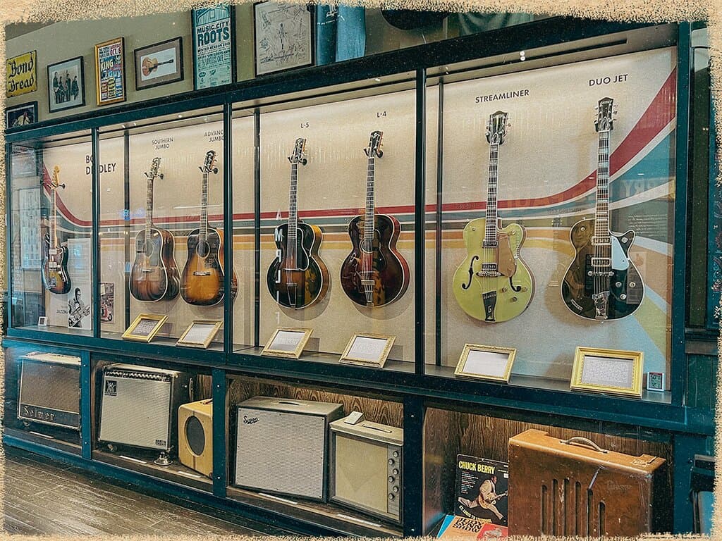 Vintage Guitar Displays