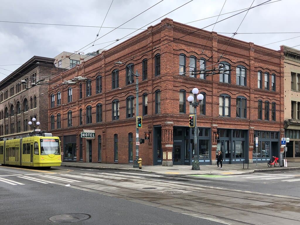 The Klondike Gold Rush National Historical Park is located at the corner of South Jackson Street and Second Avenue South in the Pioneer Square district of Seattle.