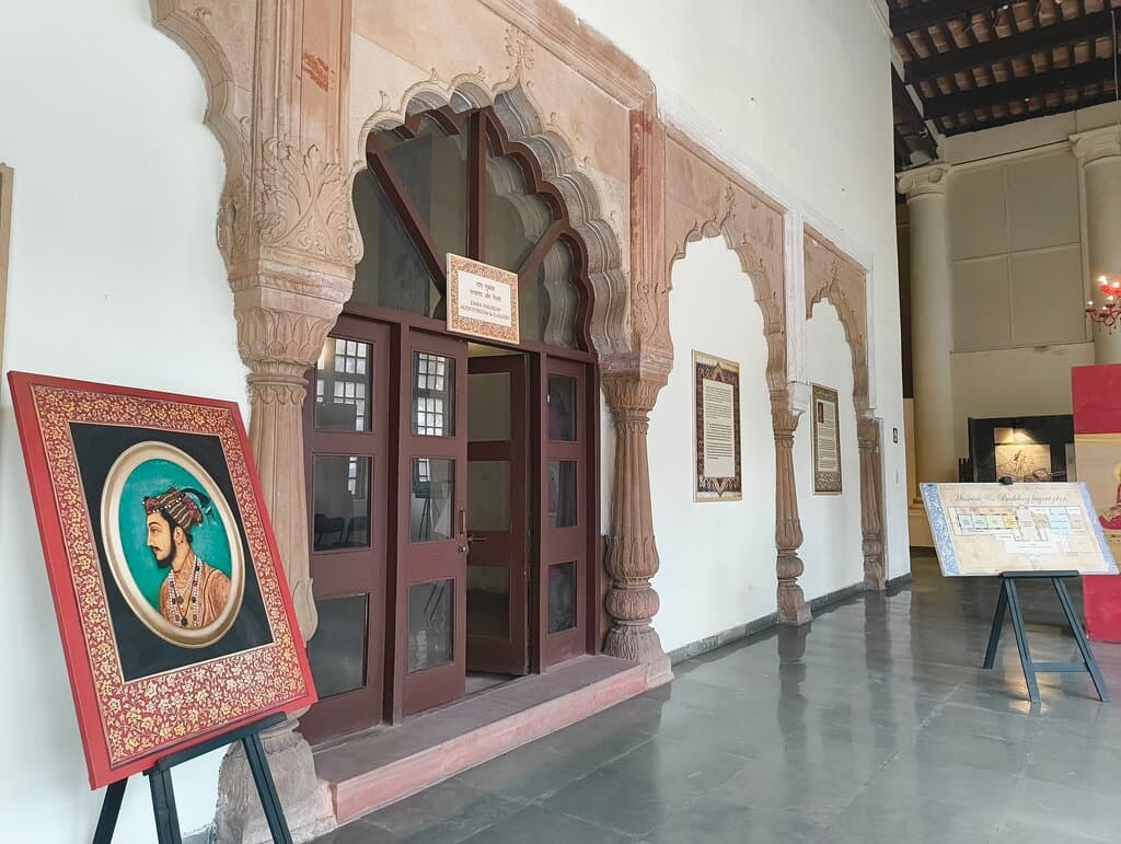 Inside the museum, outside the galleries