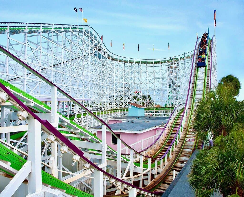 The Famous "Swamp Fox" Roller Coaster