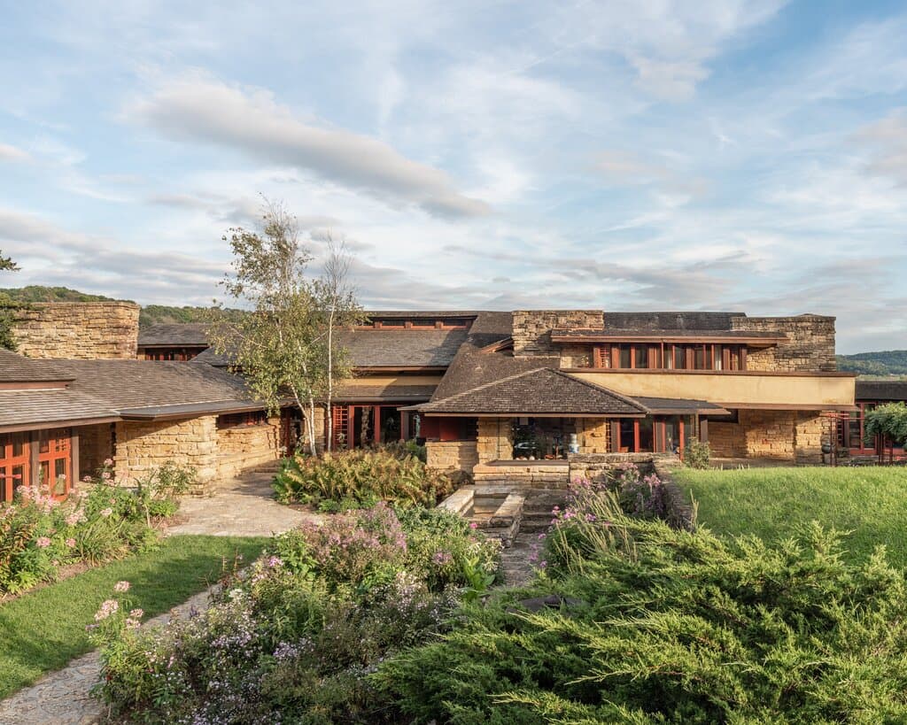 Taliesin is the home, studio, and 800-acre property of Frank Lloyd Wright in Spring Green, Wisconsin and is the state's only public UNESCO World Heritage Site. Visit the place where Wright lived for nearly 50 years and experimented and mentored generations of future architects. 