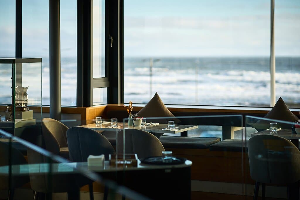 Gorgeous views of the North Sea from The Niblick Restaurant and Bar