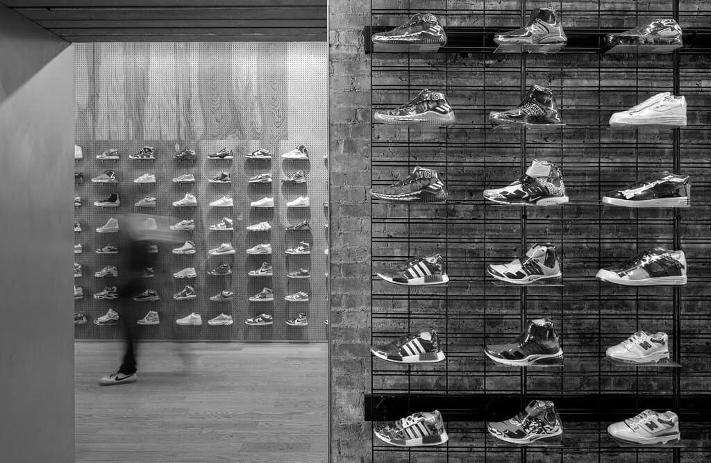 Flight Club New York Sneaker Wall 