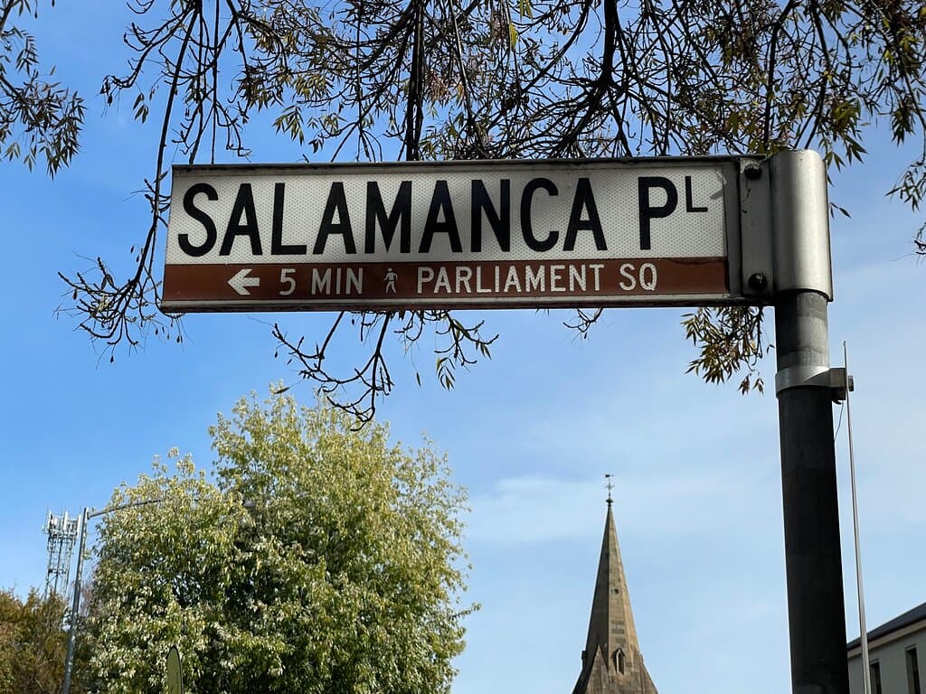 Salamanca Place - street sign