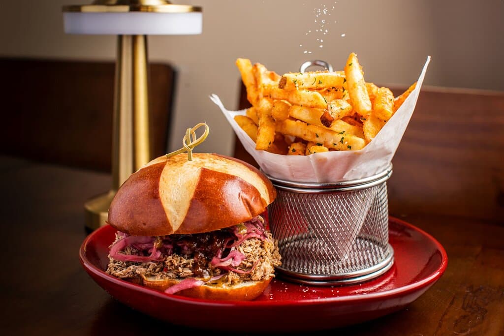 Pulled Jerk Chicken Sandwich