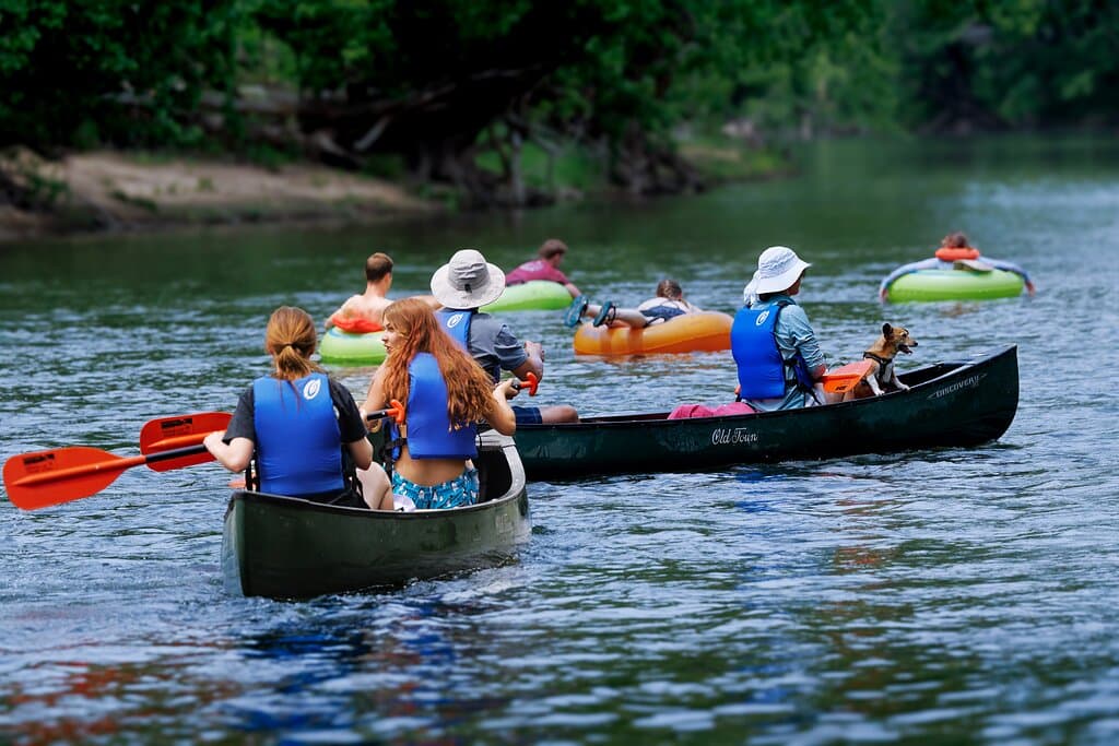 canoeing on the Shenandoah River