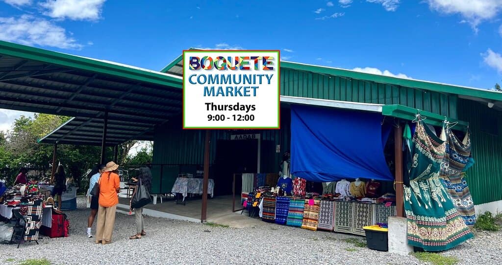The entrance to the Community Market