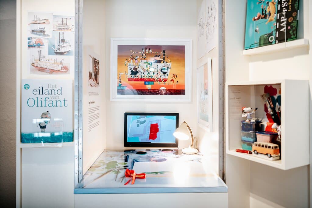 De vaste expo 'De Illustratiekamer'. © Boumediene Belbachir