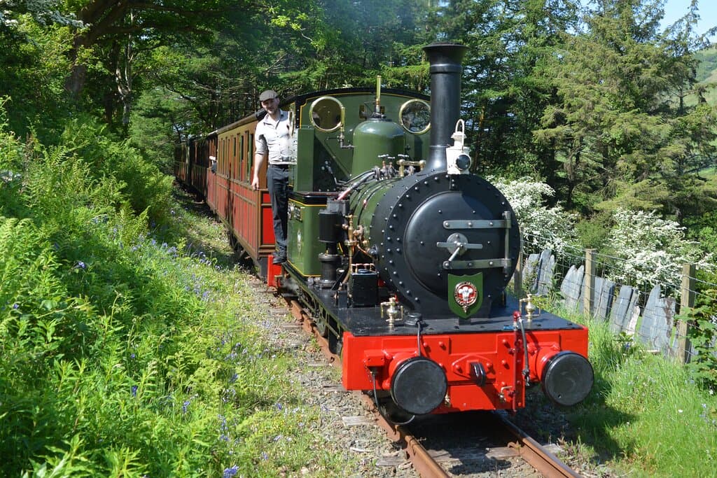 Loco No. 2 Dolgoch steams up the Fathew Valley - photo Owen Haywood.