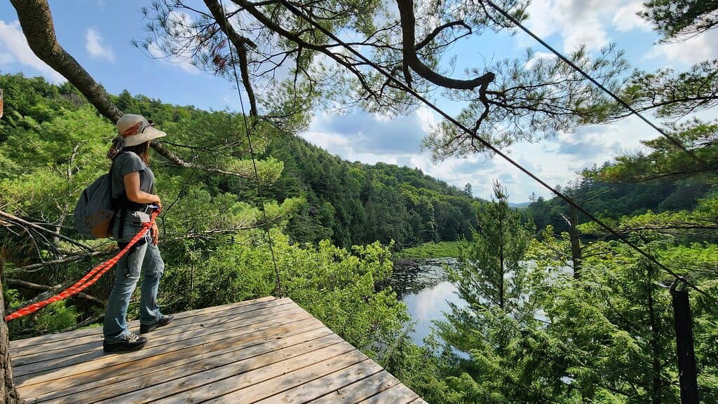 Canopy Tour at Haliburton Forest.