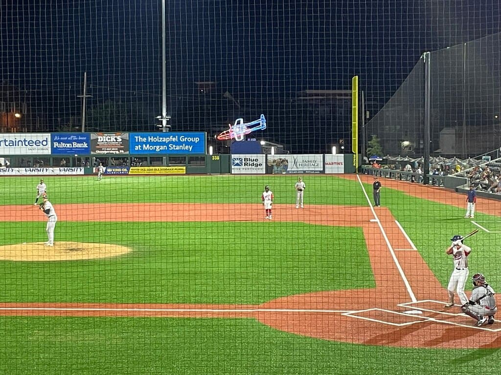 Night game :  view from $15 seats!