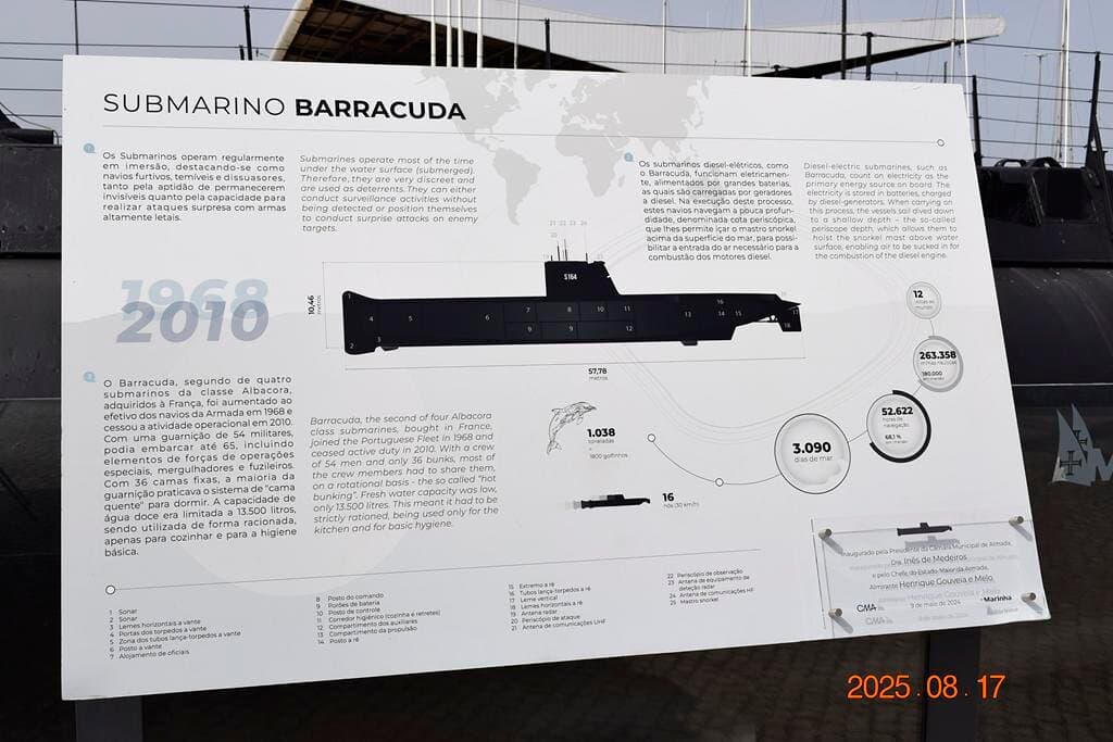 NRP Barracuda submarine
