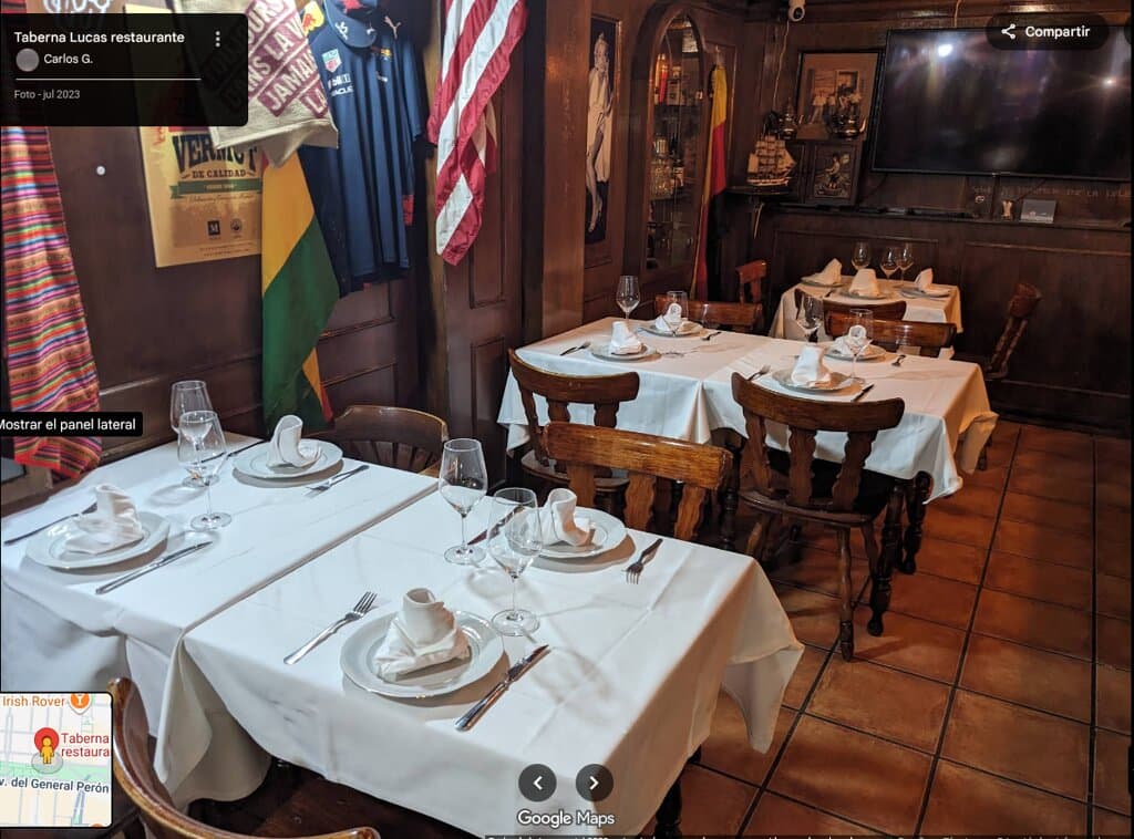 Interior de la Taberna Lucas