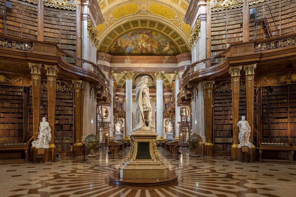Prunksaal der Österreichischen Nationalbibliothek.
Foto: Österreichische Nationalbibliothek / Klaus Pichler