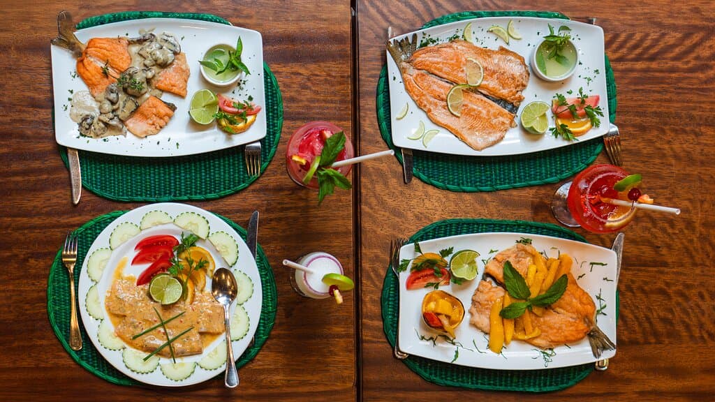 Ceviche de Trucha, Trucha con Mango,