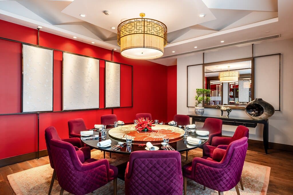 Private Dining Room at Baoshuan, apt for business lunches or intimate celebrations. Prior reservation recommended.