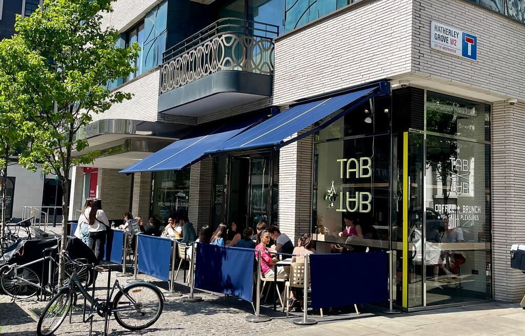 Our outdoor south-facing tables 