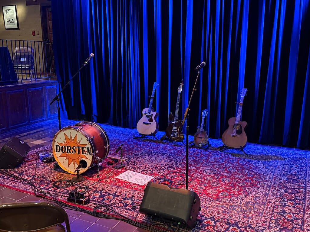 The stage in advance of a recent Dorsten show!  