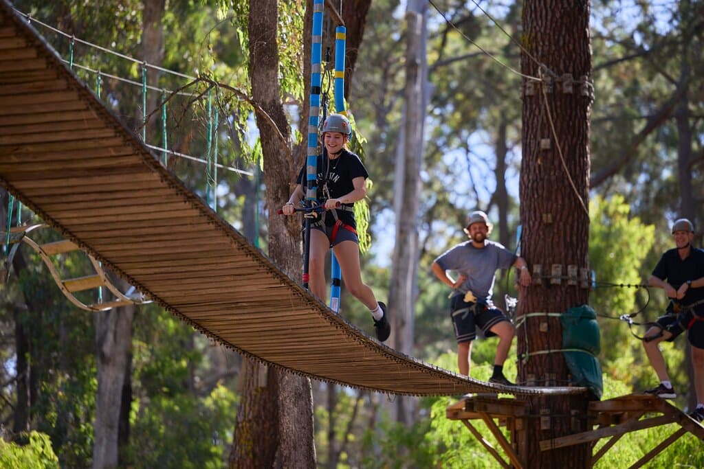 Ride a scooter in the tree tops.