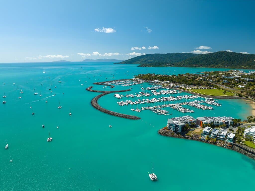 Coral Sea Marina aerial image