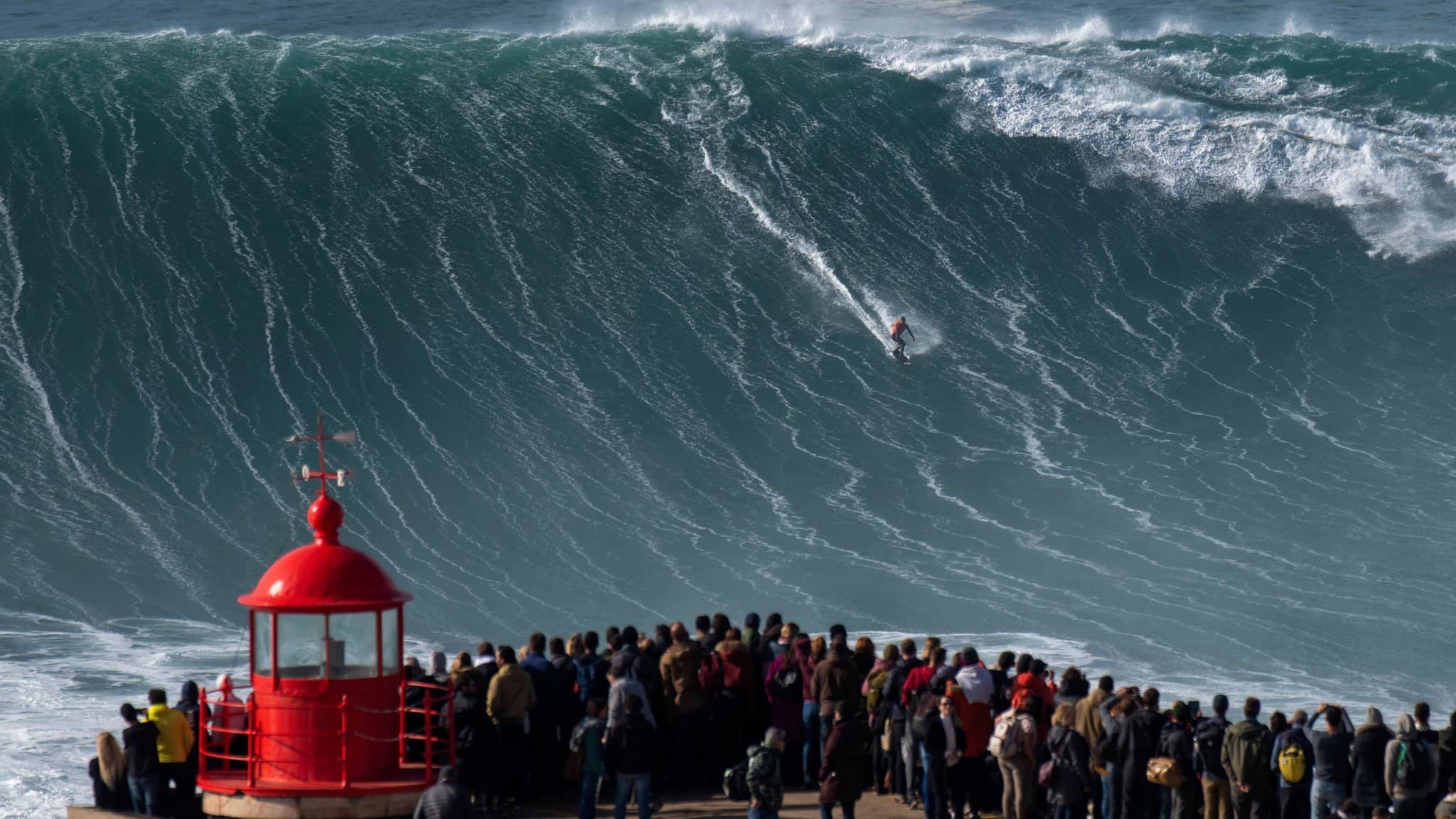 Big Wave Surfing Action