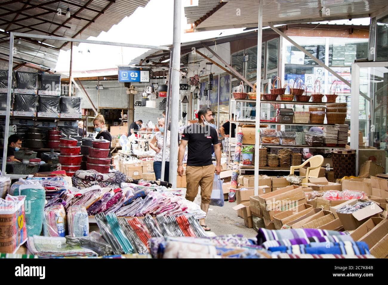 Diverse Market Stalls