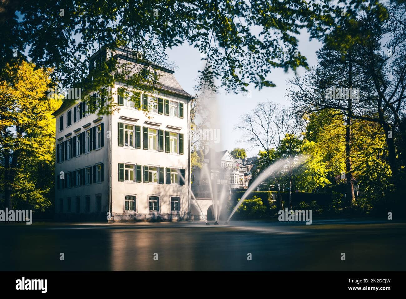 Scenic Pond & Fountain
