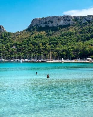 Crystal-Clear Waters Below