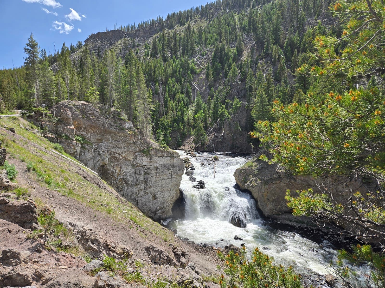 Firehole Falls Yellowstone National Park - Image 1