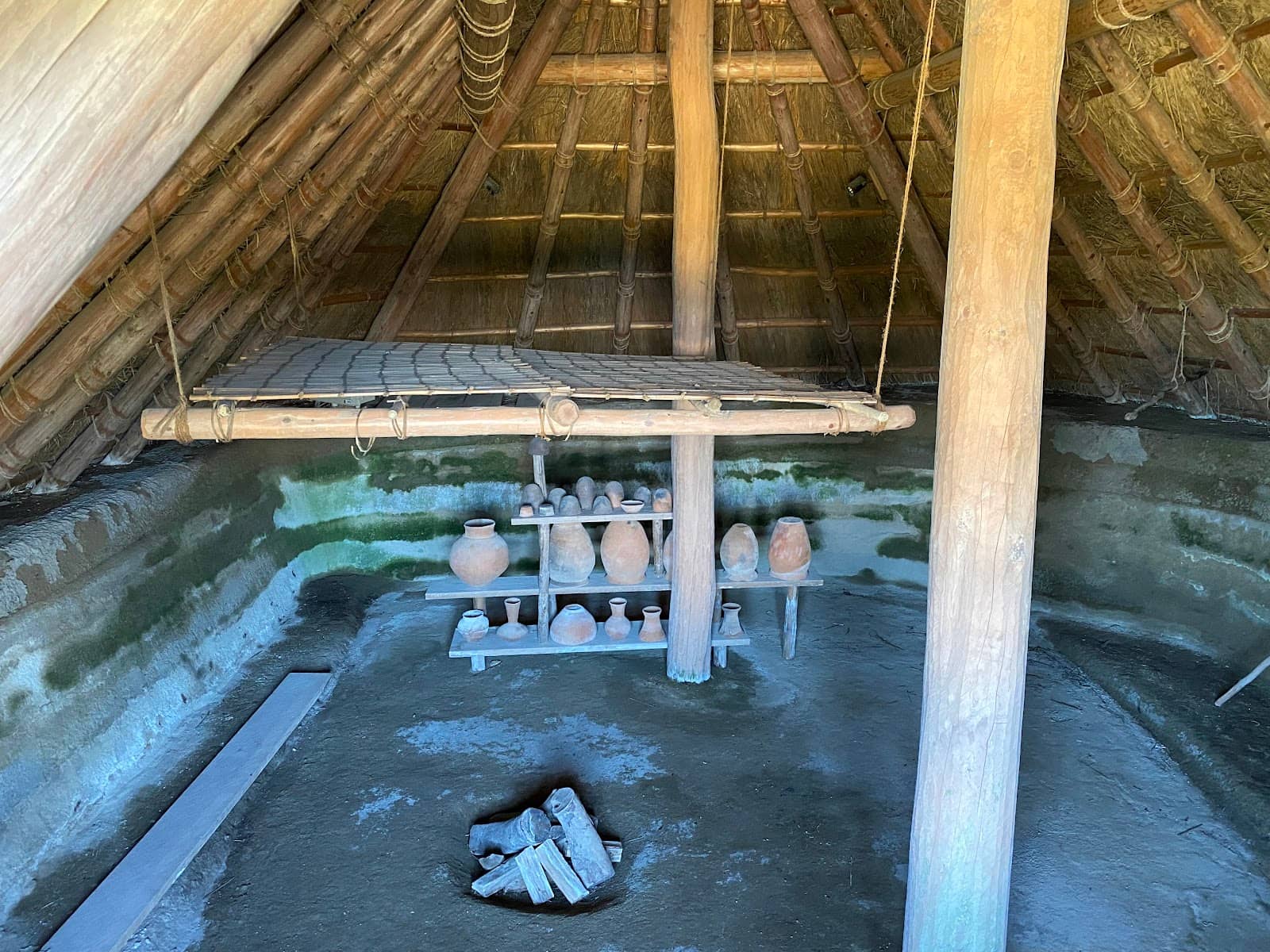 Restored Pit Dwellings