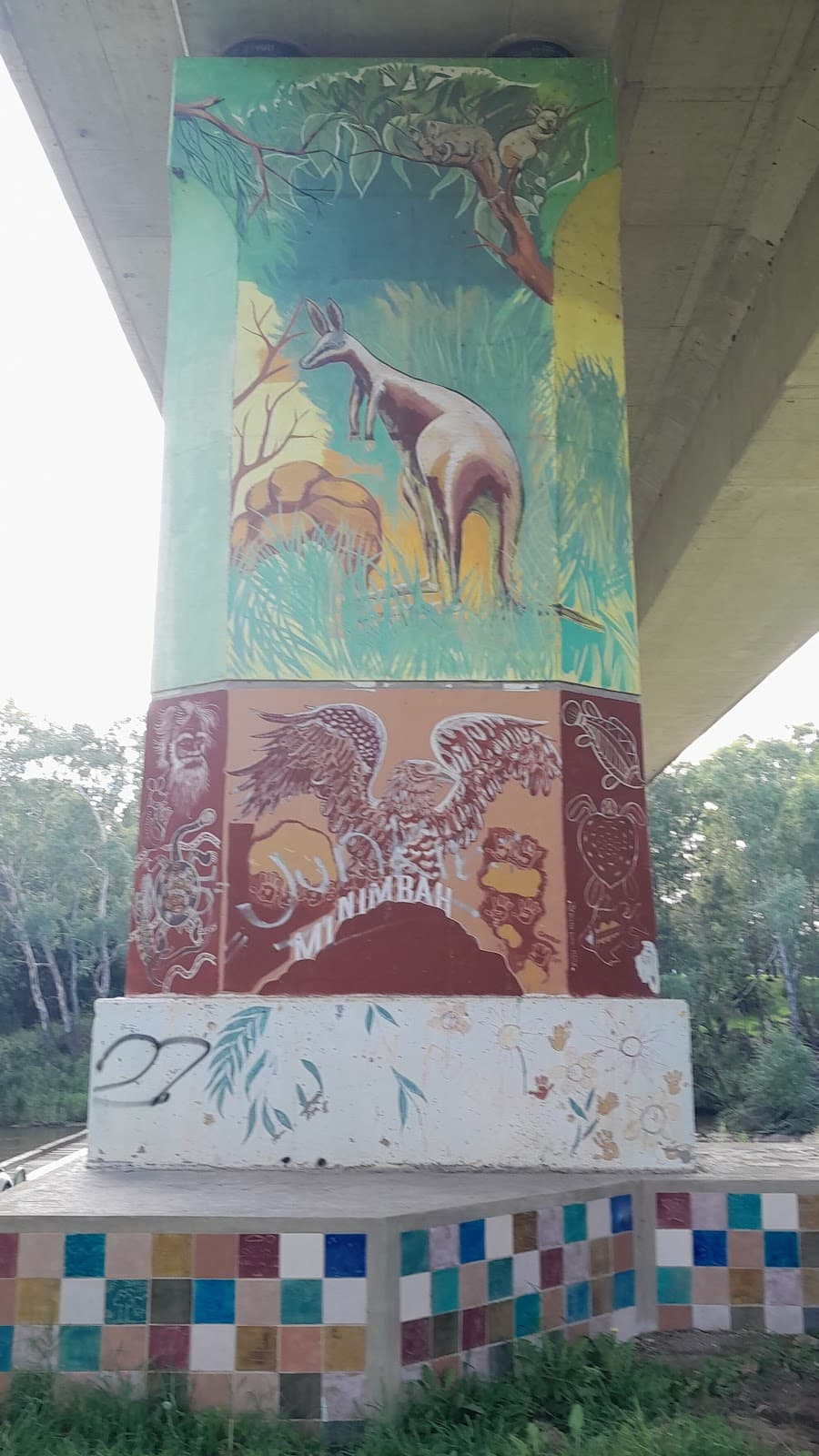 Cowra Bridge Pylons Murals - Image 1