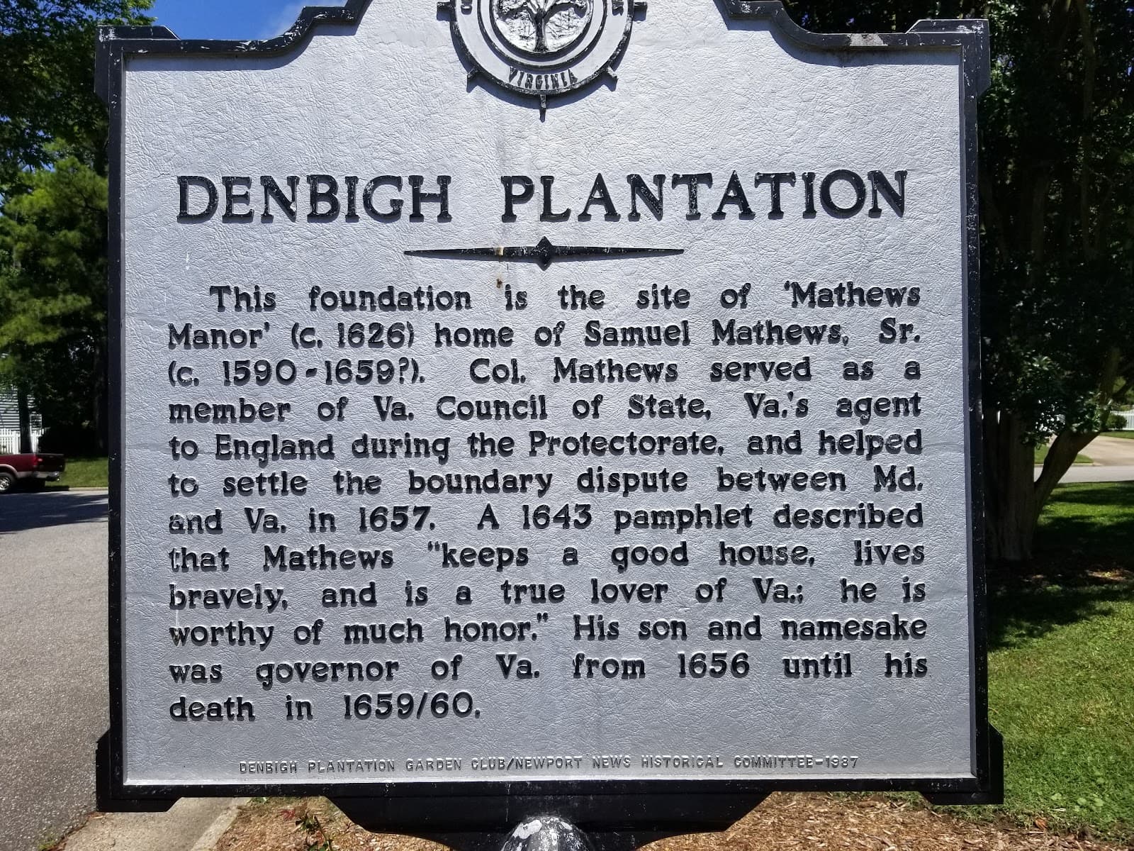 Denbigh Plantation Site - Image 1