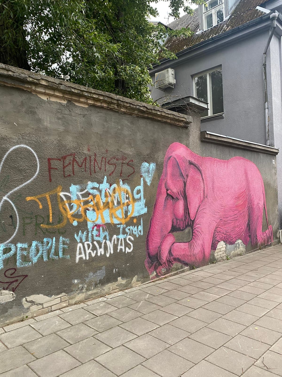 Pink Elephant Mural - Image 1