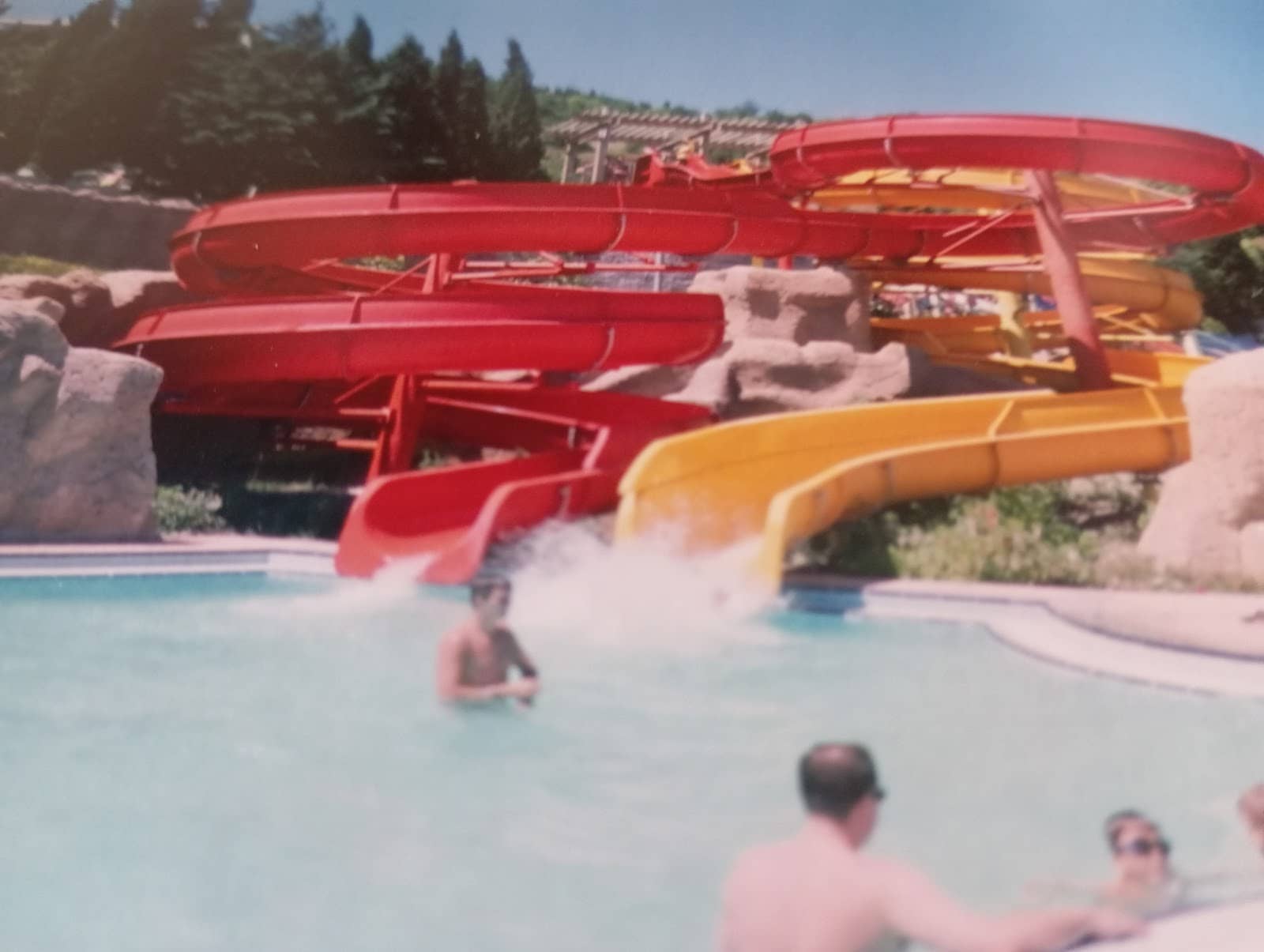 The Yellow Slide with Pink Tubes