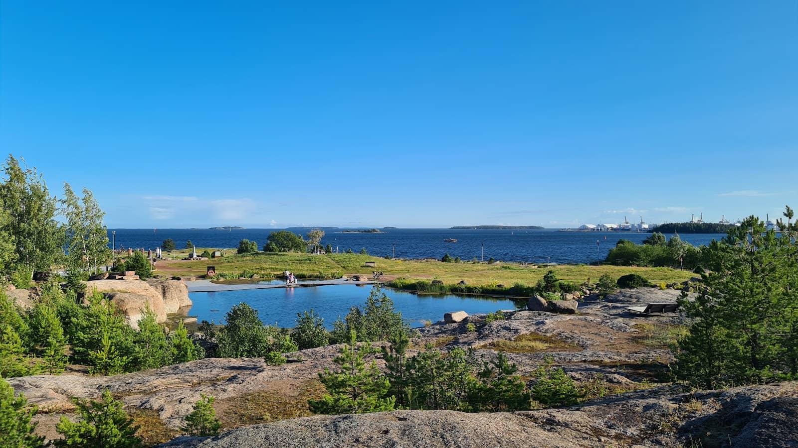 Scenic Uphill Lake