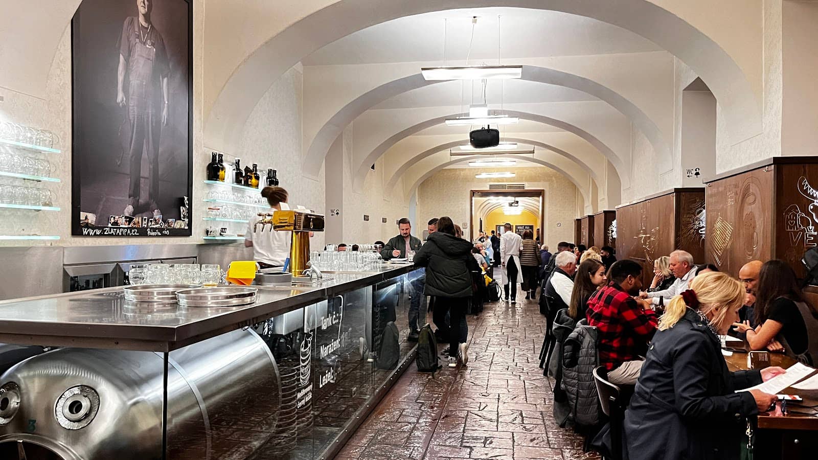 Lively Beer Hall Atmosphere