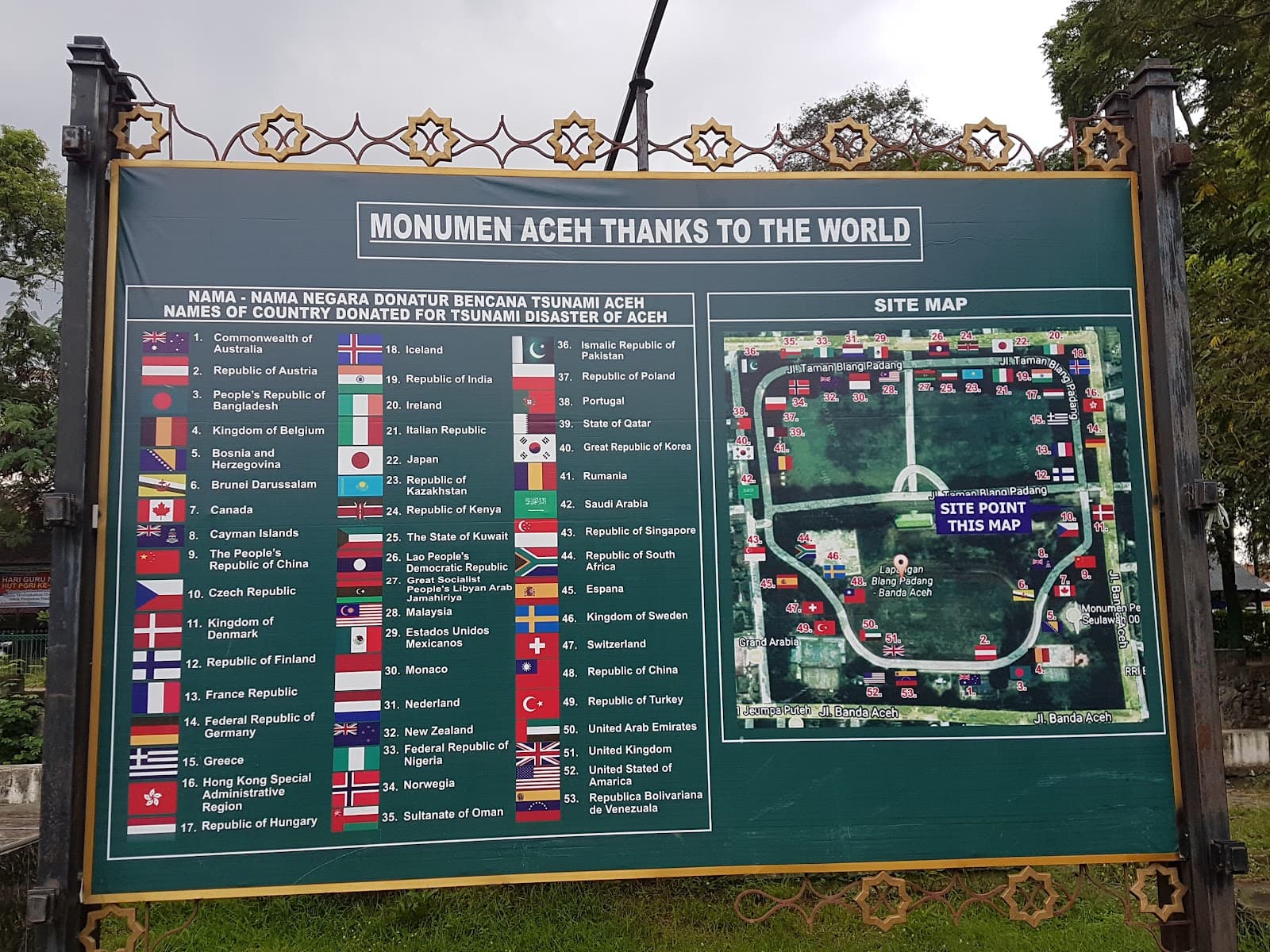 Aceh Thanks to the World Monument - Image 1