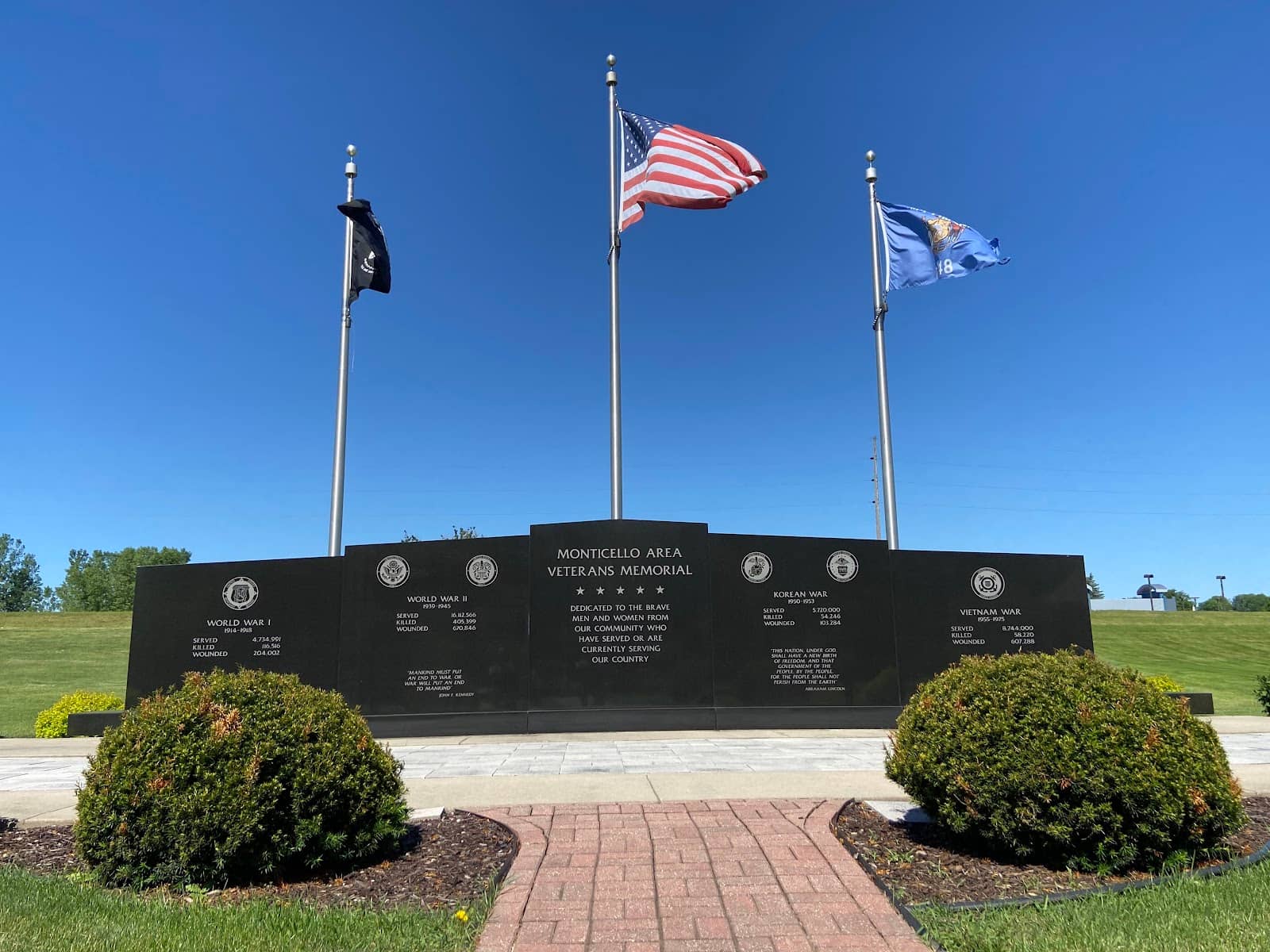 Brick Walkway & Flower Beds