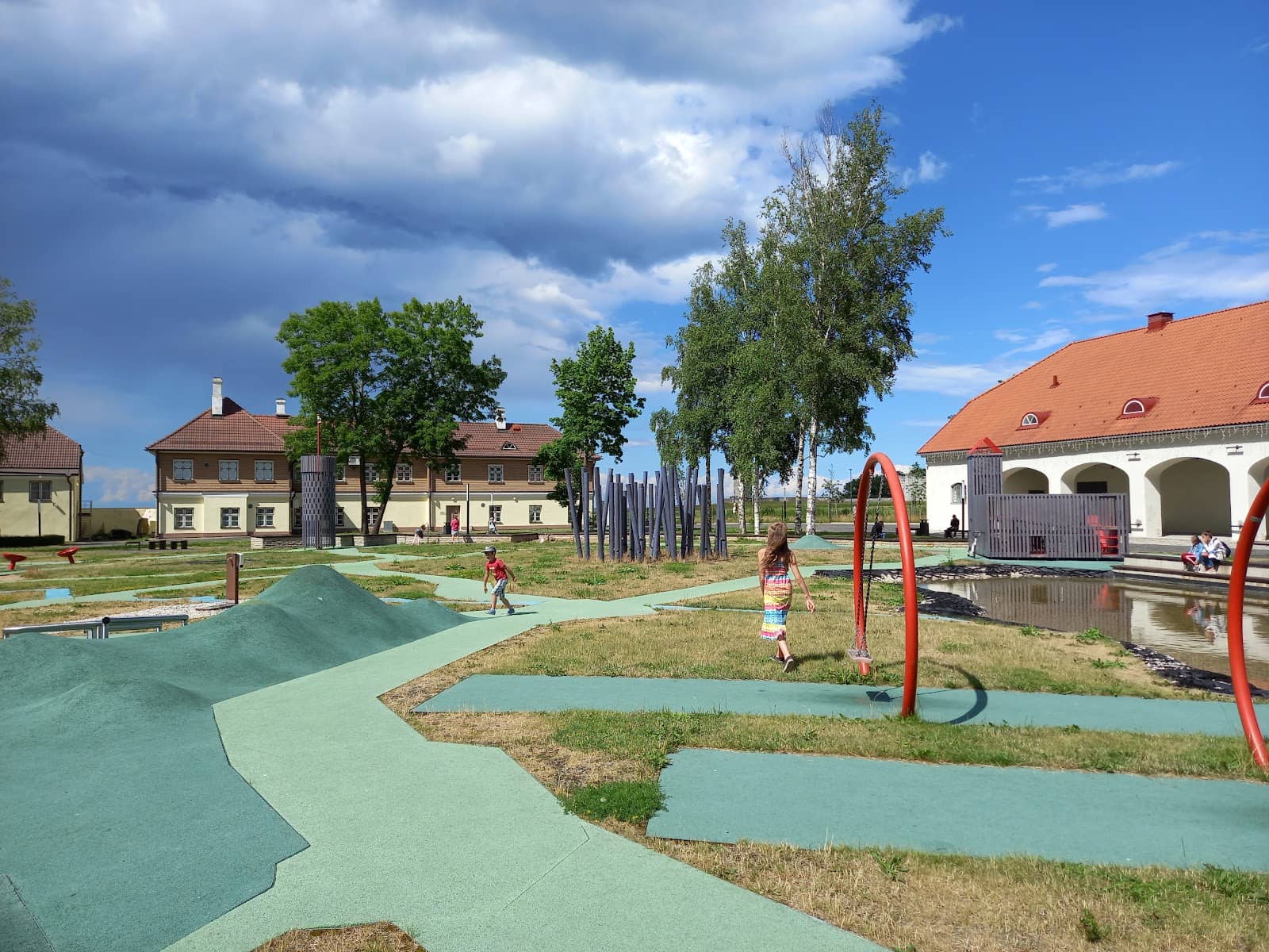 Scenic Greenery and Flower Beds