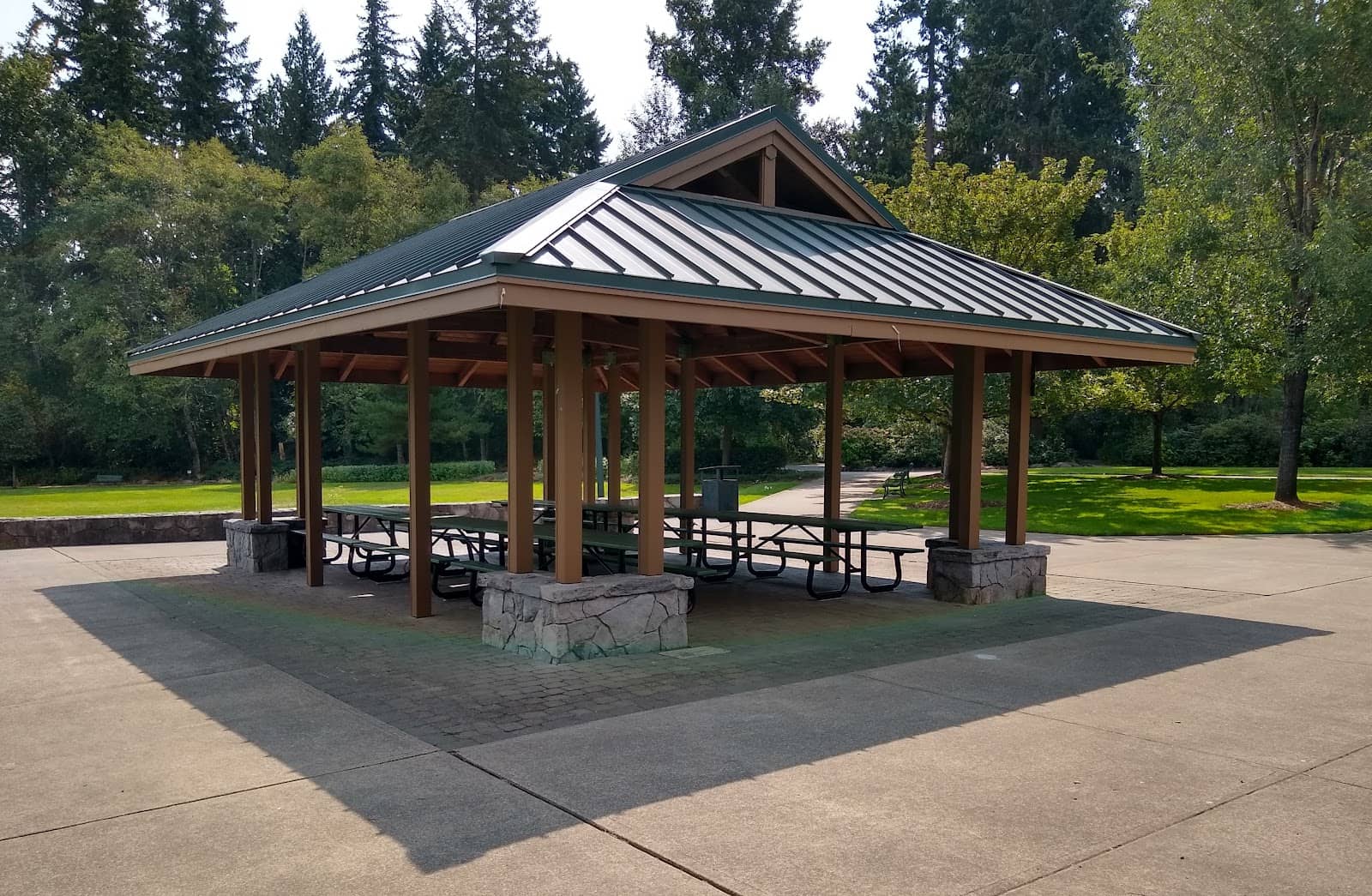 Covered Stone Structure Pond