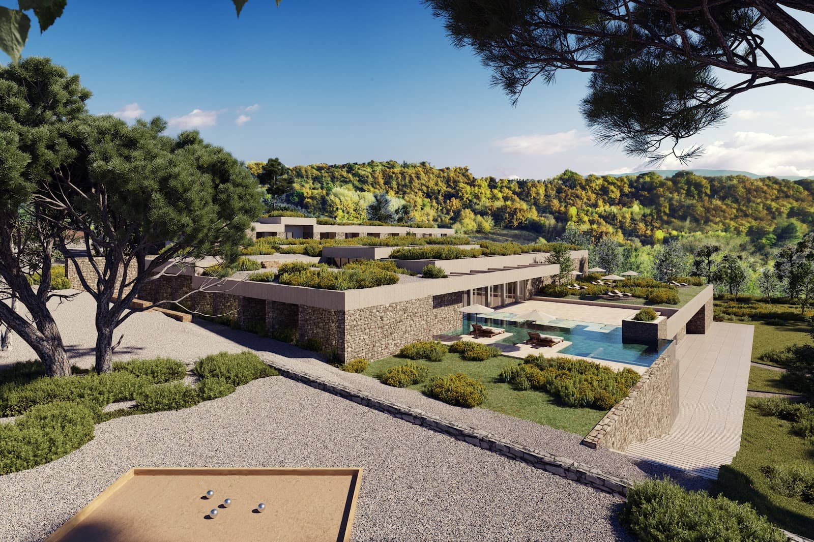 Tranquil Hotel Grounds