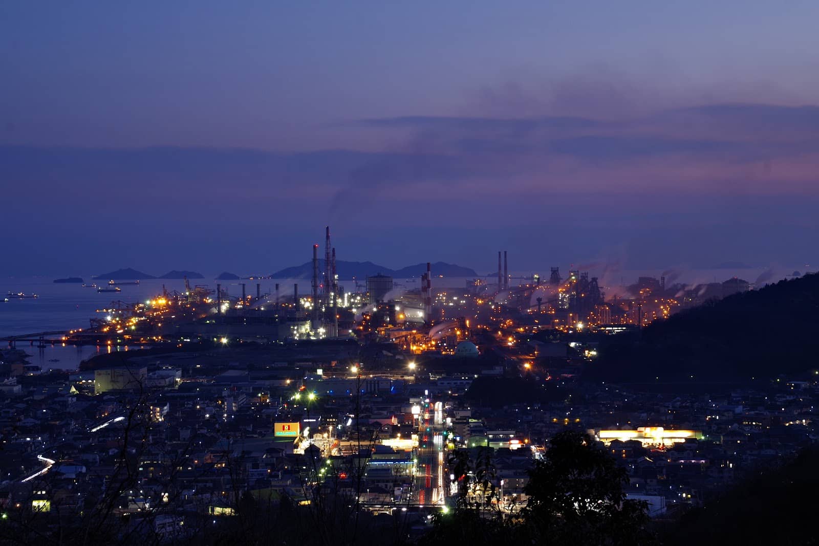 Reflective Industrial Scenery