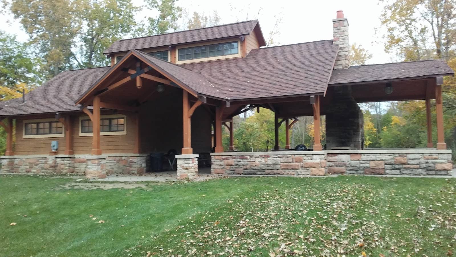 Stone Fireplace Pavilion