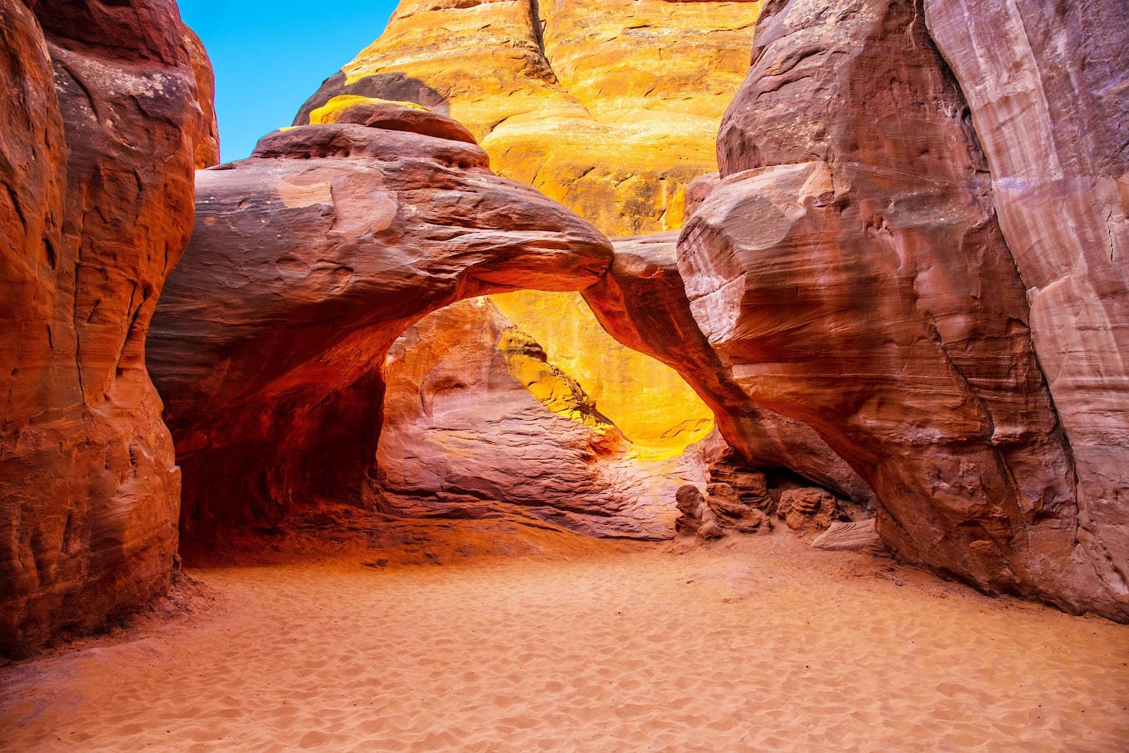 Sand Dune Arch and Skyline Arch Arches National Park Utah - Image 1